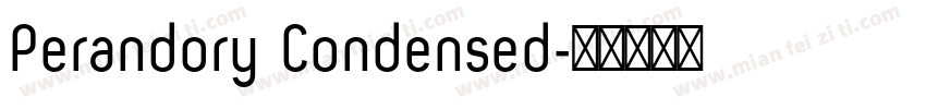 Perandory Condensed字体转换